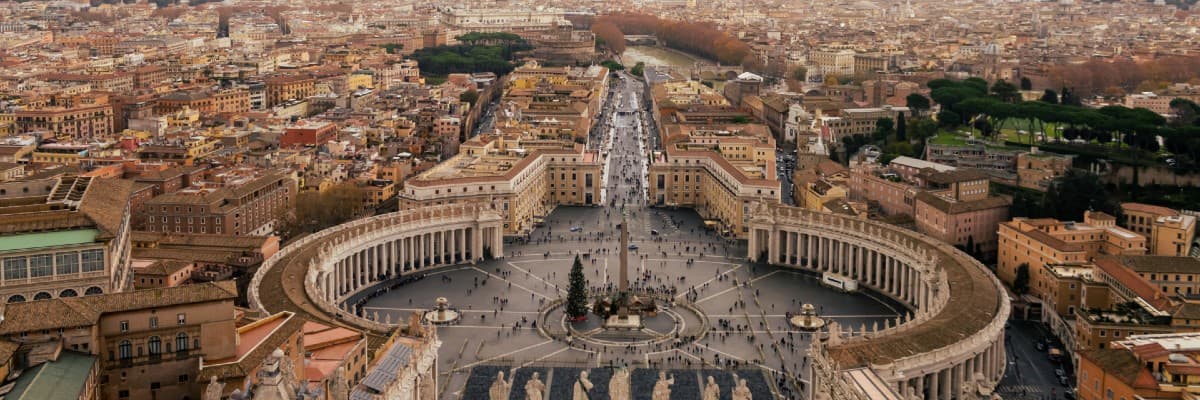 St peter’s square in Vatican