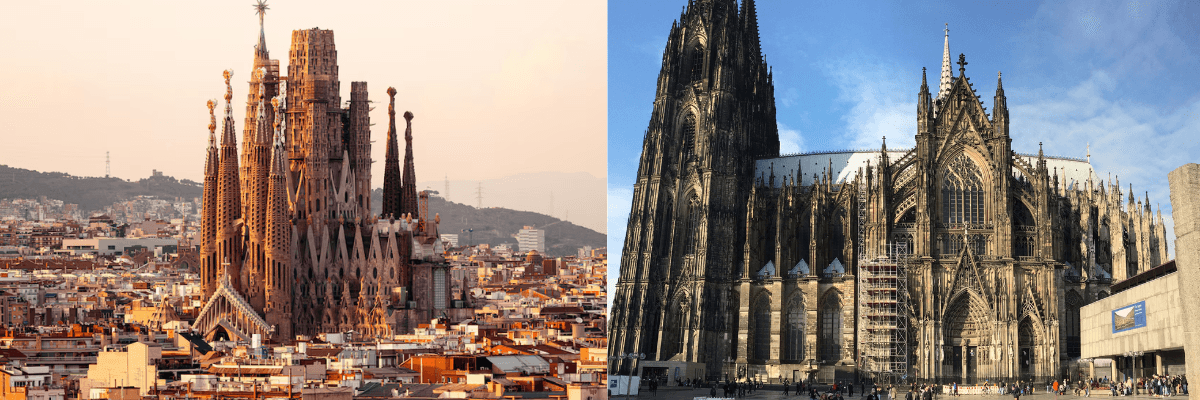 Sagrada Familia vs Cologne Cathedral