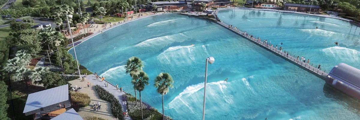 Surf’s Up at the waterpark.