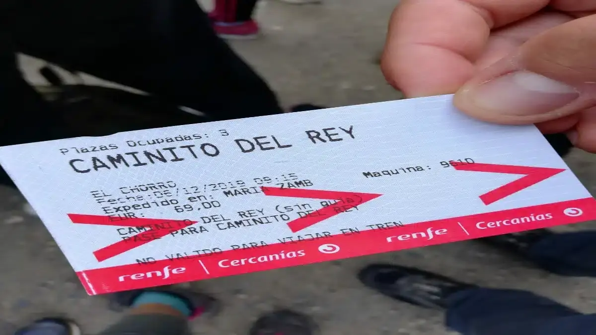 Caminito del Rey entrance ticket|