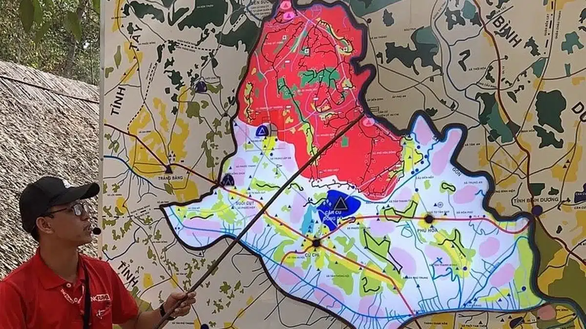 Cu Chi Tunnels Map