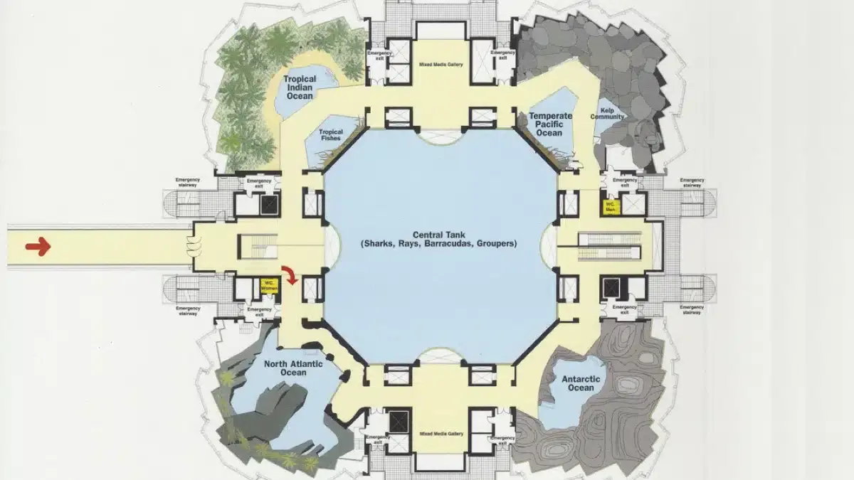 Map of Lisbon Oceanarium|Lisbon Oceanarium Map
