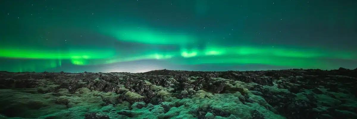 Blue Lagoon Iceland at Night