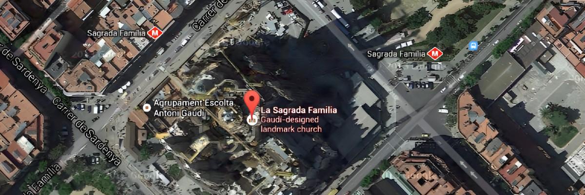 Map of Sagrada Familia