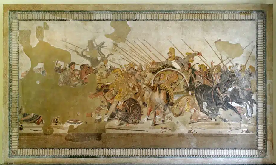 Alexander the Great mosaic in The House of the Faun