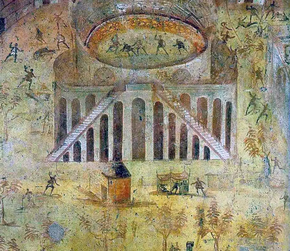 Riot at The House of Actius Anicetus’ Amphitheatre Fresco
