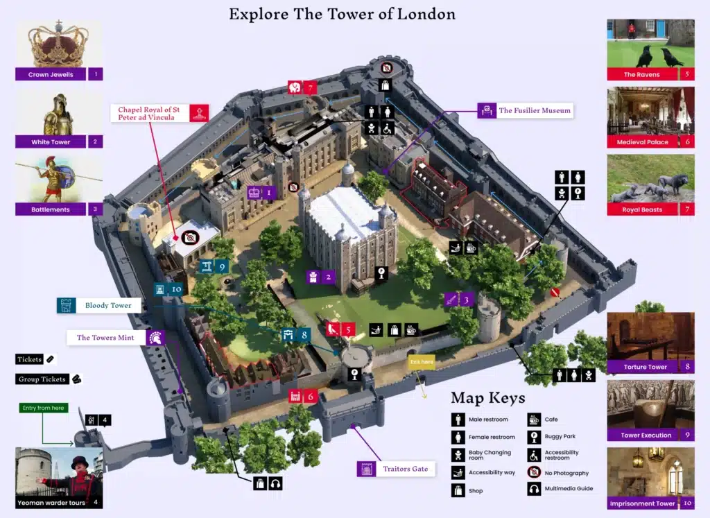 Tower of London Map