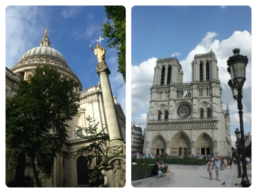St Paul’s Cathedral vs Features of Notre Dame