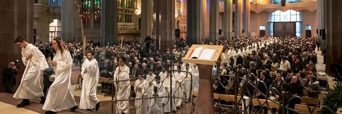 Mass at Sagrada Familia