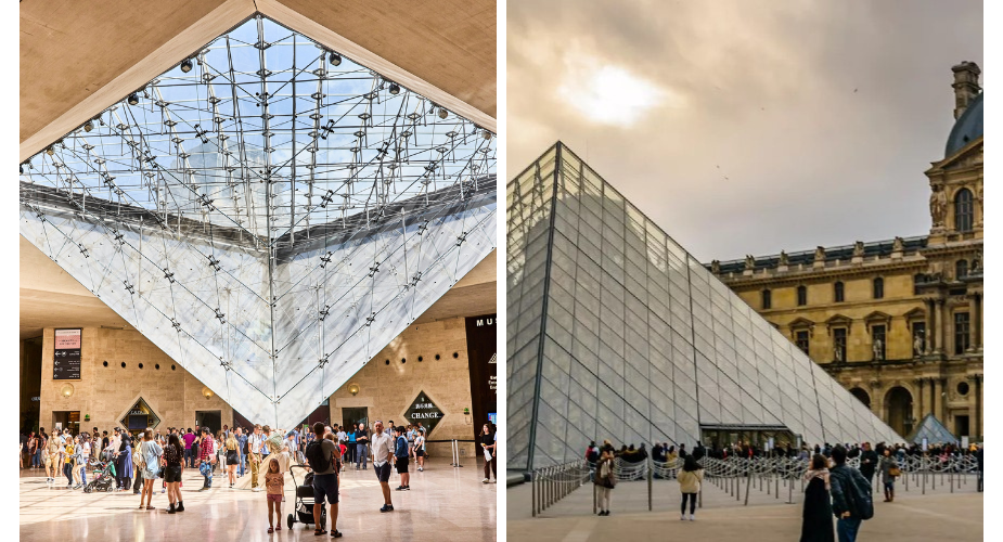 The Louvre Museum’s Glass Pyramid and its prominence
