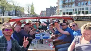 Amsterdam canal cruise with barbeque