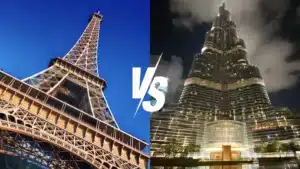 Eiffel Tower vs Burj Khalifa