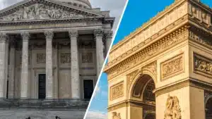 Paris Pantheon + Arc de Triomphe