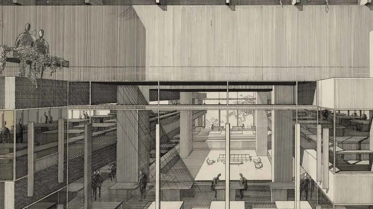 Arsitektur Museum Seni Modern (MoMA).
