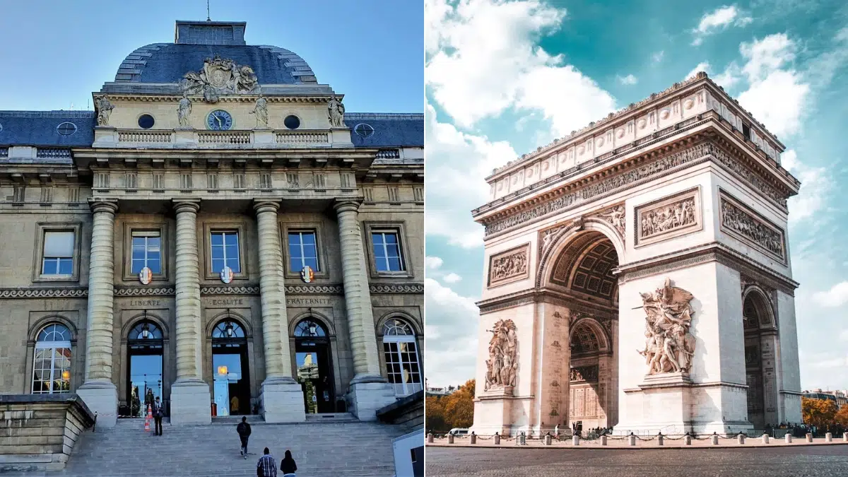 Sainte Chapelle and Arc de Triomphe