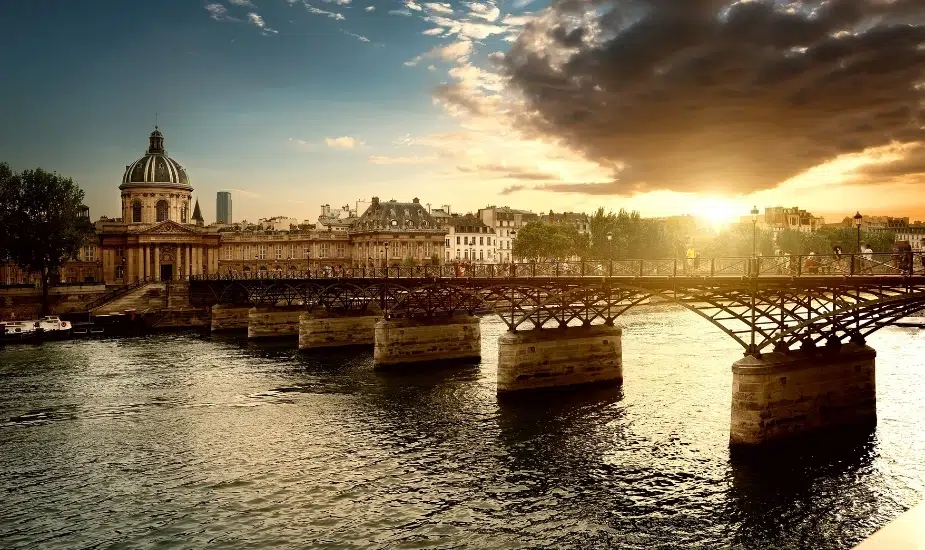 sunrise pont des arts